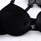 Elegant Butterfly Back Front-Closure Push-Up Bra & Panty Set for Women – Comfortable Everyday Lingerie